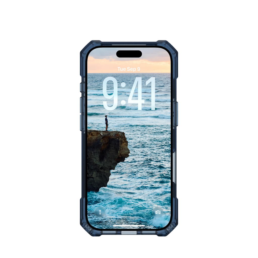 UAG Essential Armor Cloud Blue iPhone 17 Pro și 18 Pro – vedere frontală