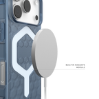UAG Essential Armor Cloud Blue – modul MagSafe cu încărcător ilustrativ