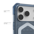 UAG Essential Armor Cloud Blue – contur ridicat al camerei și butoane tactile