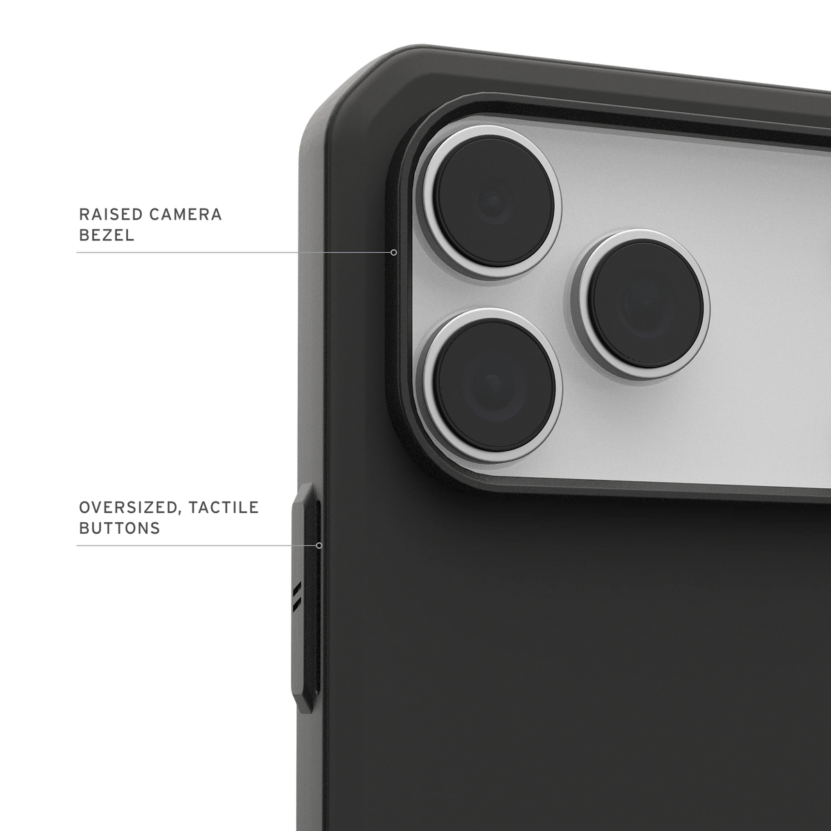 UAG Civilian LT Black pentru iPhone 17 Pro și 18 Pro – detaliu oficial 2