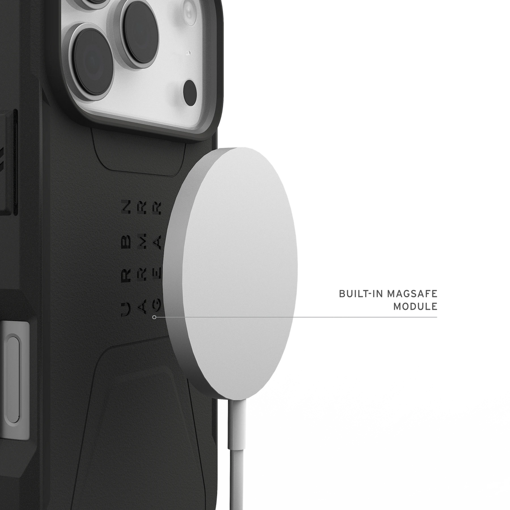 UAG Civilian Black pentru iPhone 17 Pro și 18 Pro – detaliu oficial 1