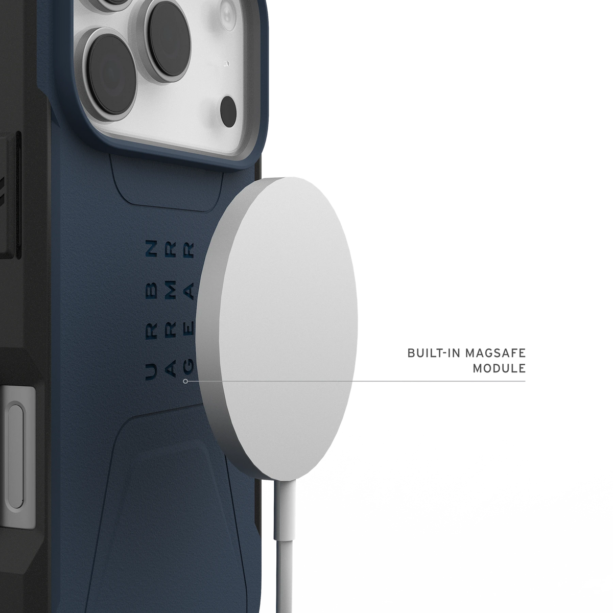 UAG Civilian Mallard – modul MagSafe, încărcător ilustrativ