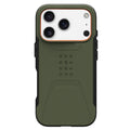 Husă UAG Civilian MagSafe pentru iPhone 17 Pro Max – verde măsliniu / portocaliu – imagine 1 din 5