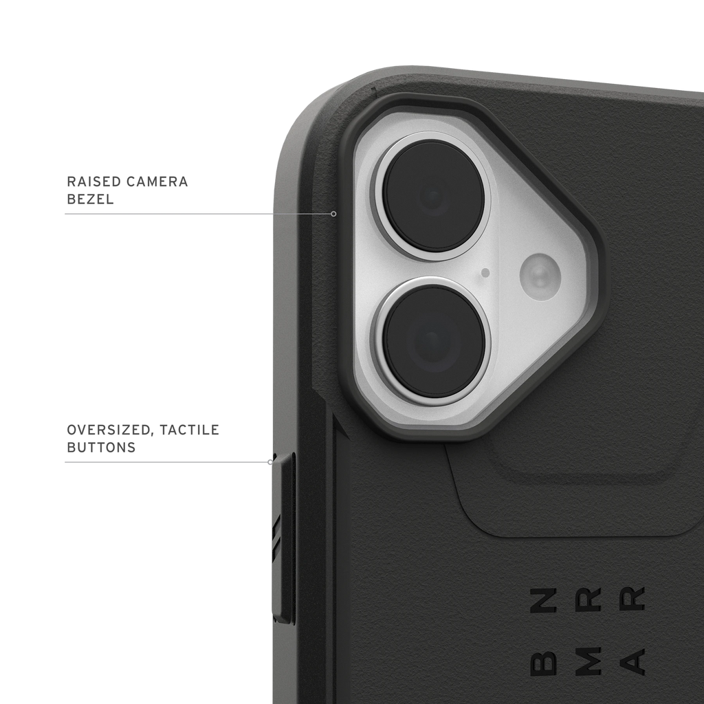 UAG Civilian Black – contur ridicat al camerei și butoane tactile