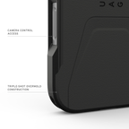 UAG Civilian Black – acces Camera Control și construcție triple-shot