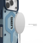 UAG Pathfinder Clear Blues – încărcare MagSafe, încărcător ilustrativ