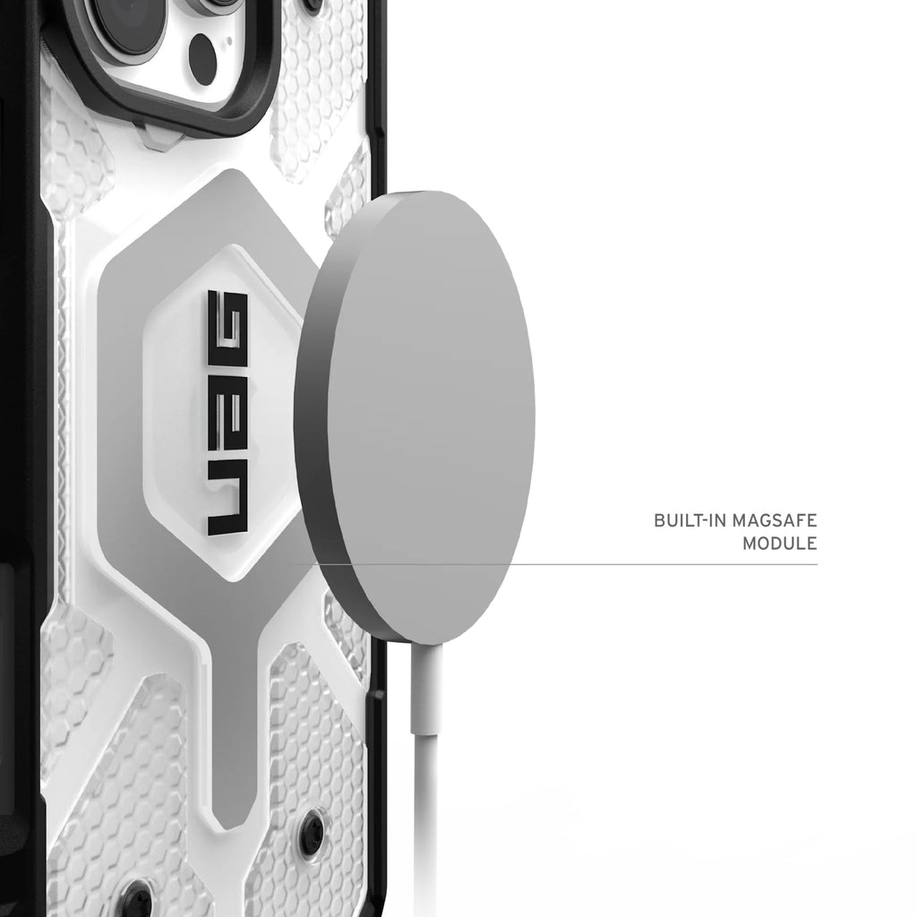 UAG Pathfinder Clear Ice / Silver – încărcare MagSafe, imagine ilustrativă