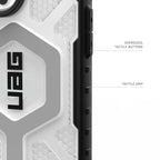 UAG Pathfinder Clear Ice / Silver – butoane și grip tactil, imagine ilustrativă