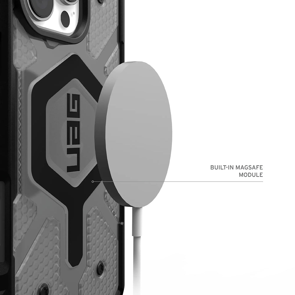 Husă UAG Pathfinder Clear MagSafe pentru iPhone 17 Pro Max – gri / negru – imagine 2 din 7