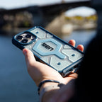 Husă UAG Pathfinder Clear MagSafe pentru iPhone 17 Pro Max – albastru Active cu șnur – imagine 3 din 4