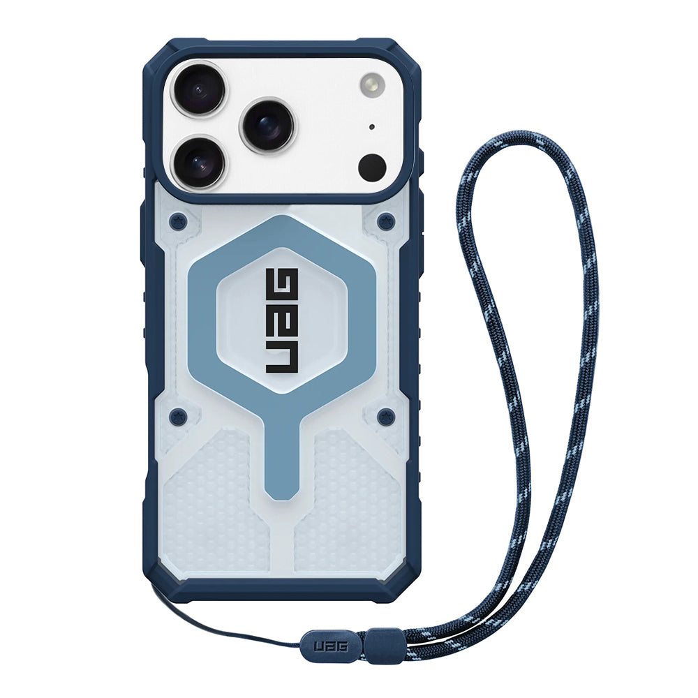 Husă UAG Pathfinder Clear MagSafe pentru iPhone 17 Pro Max – albastru Active cu șnur – imagine 1 din 4