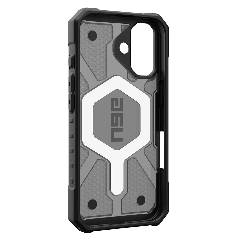 UAG Pathfinder Clear Ash / Black iPhone 17 – interior și modul MagSafe