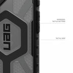 UAG Pathfinder Clear Ash / Black – butoane și grip tactil