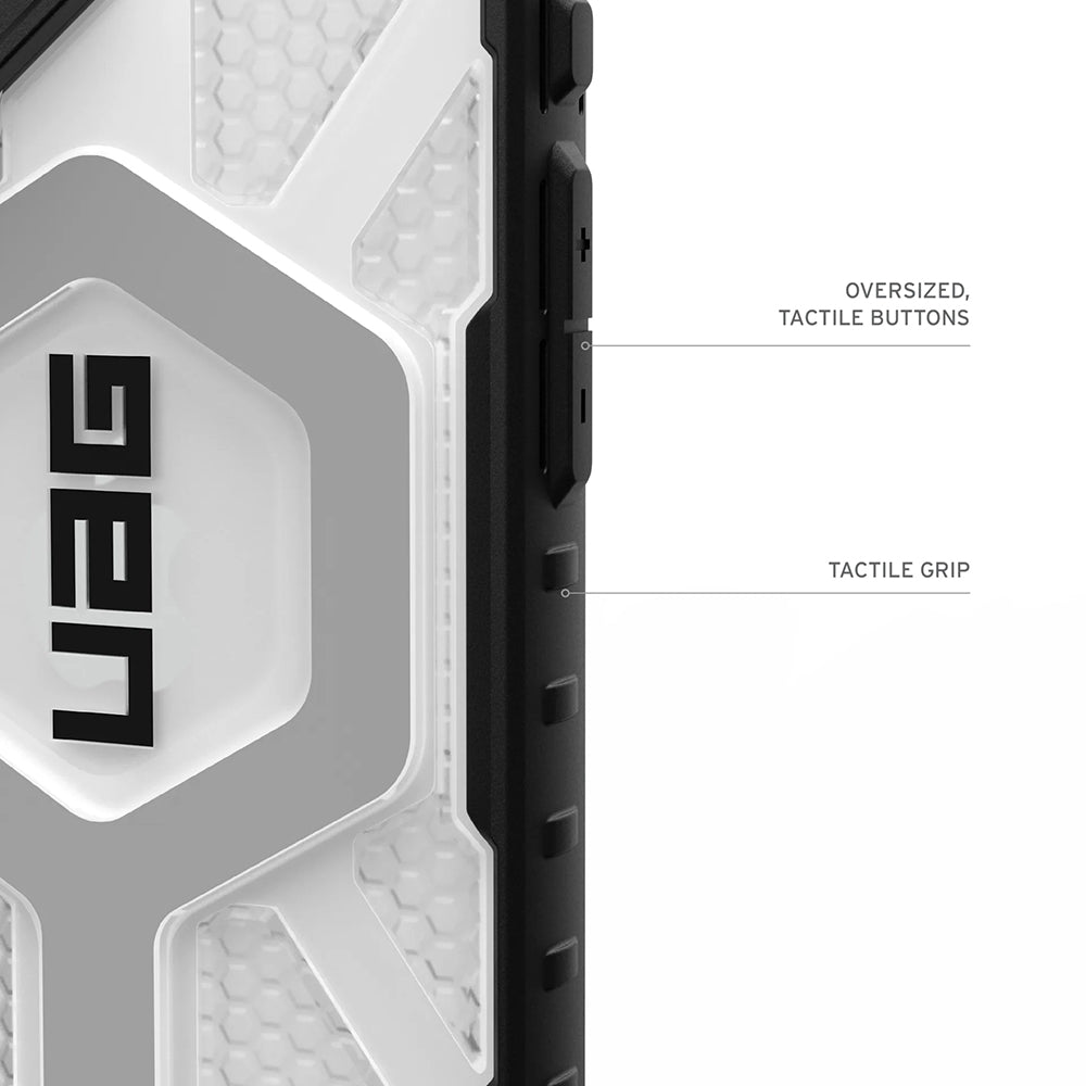 UAG Pathfinder Clear Ice / Silver – butoane și grip tactil