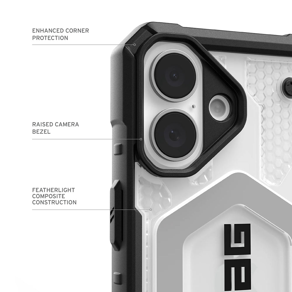 UAG Pathfinder Clear Ice / Silver – protecție pentru colțuri și cameră