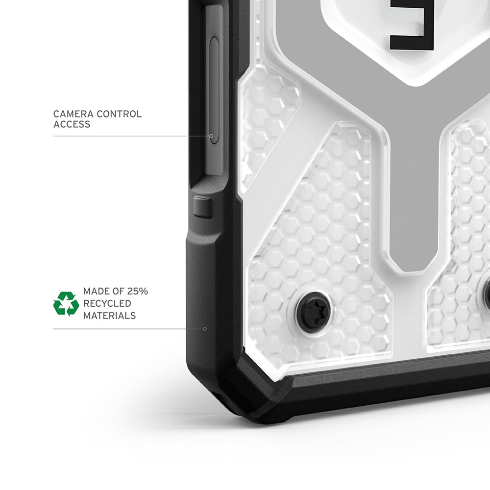 UAG Pathfinder Clear Ice / Silver – Camera Control și 25% materiale reciclate