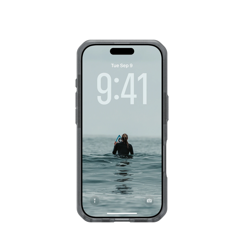 UAG Dot Ash pentru iPhone 17 – vedere frontală