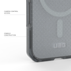 UAG Dot Ash pentru iPhone 17 – acces Camera Control și construcție co-molded