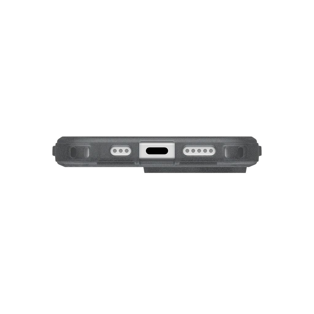 UAG Dot Ash pentru iPhone 17 – decupaje USB-C și difuzoare
