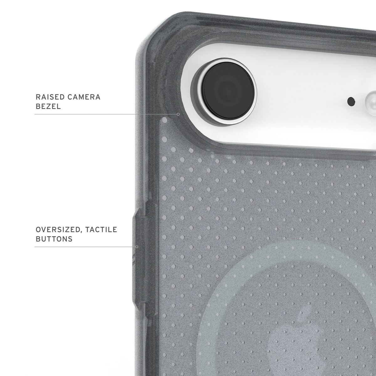 UAG Dot Ash pentru iPhone Air – contur ridicat al camerei