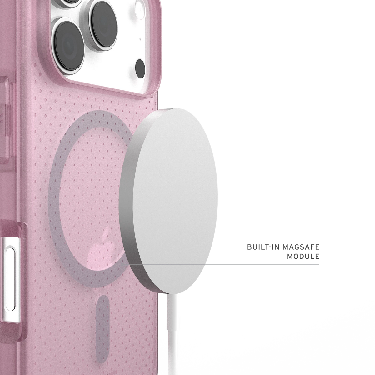 UAG Dot Purple – modul MagSafe, încărcător ilustrativ