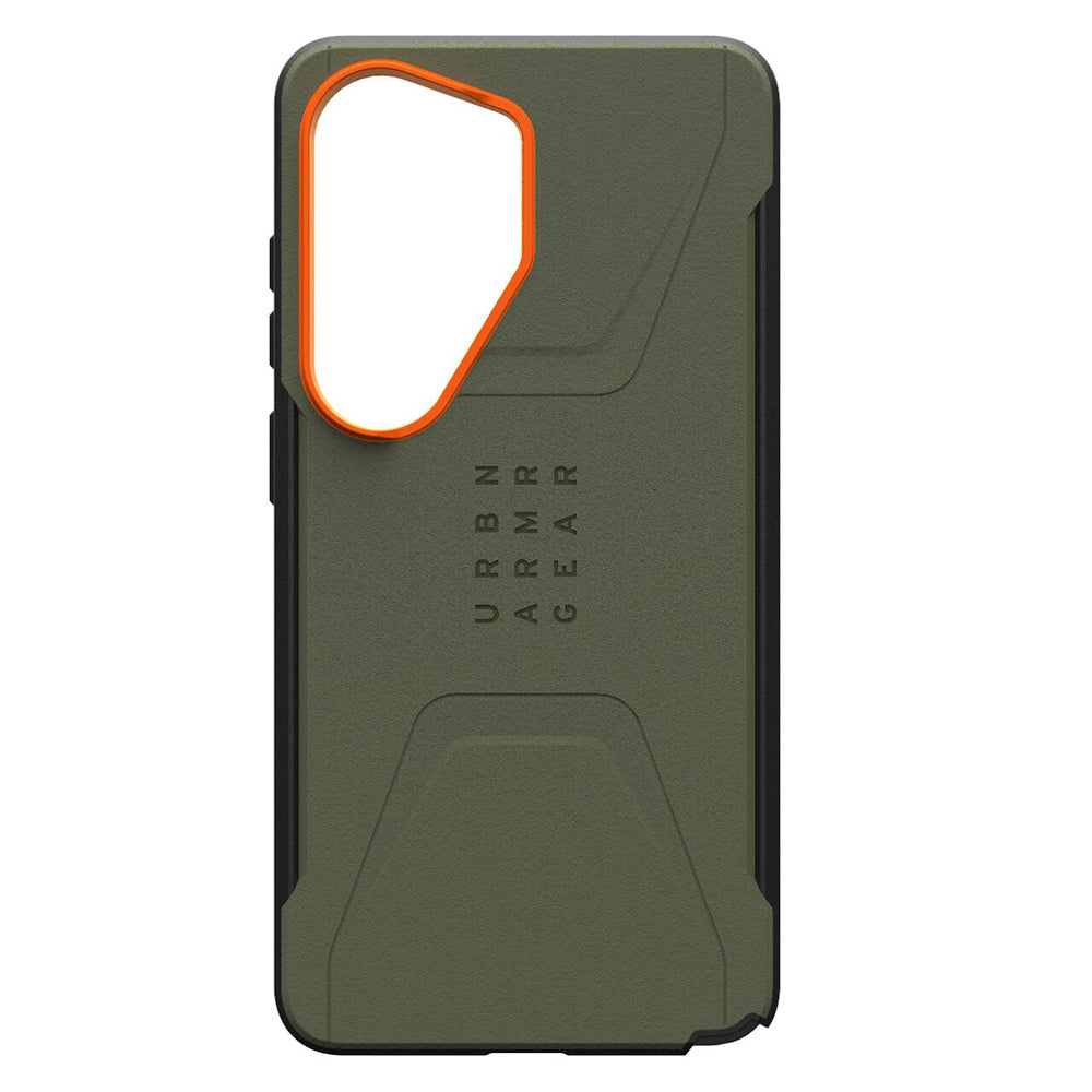 UAG Civilian Olive/Orange Galaxy S26 Ultra – husă fără telefon, vedere din spate