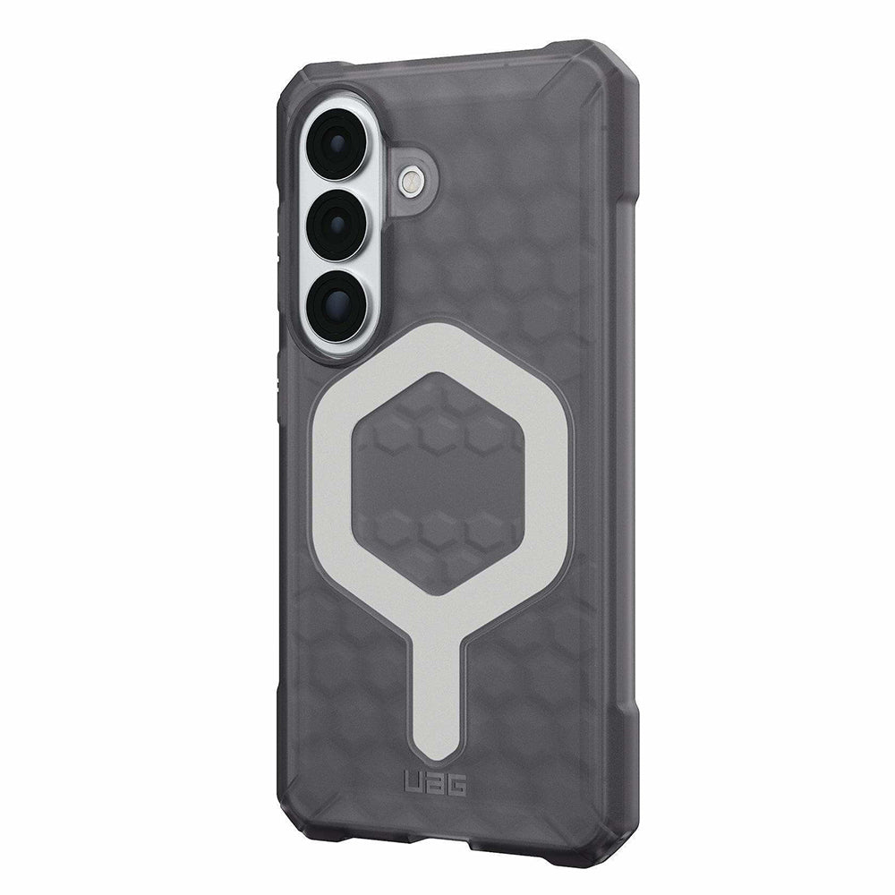 UAG Essential Armor Ash Galaxy S26 – vedere oblică dinspre dreapta