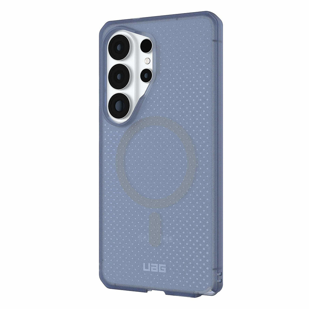 UAG Dot Cloud Blue Galaxy S26 Ultra – vedere oblică dinspre dreapta