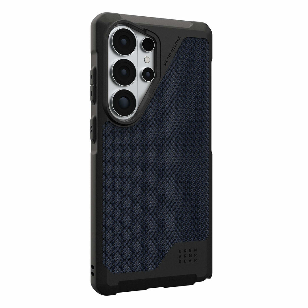 UAG Metropolis LT Kevlar Mallard Galaxy S26 Ultra – vedere oblică dinspre butoane