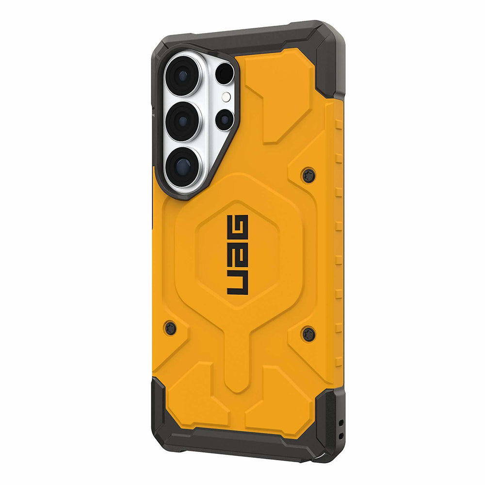 UAG Pathfinder Heritage Yellow Galaxy S26 Ultra – vedere oblică dinspre dreapta