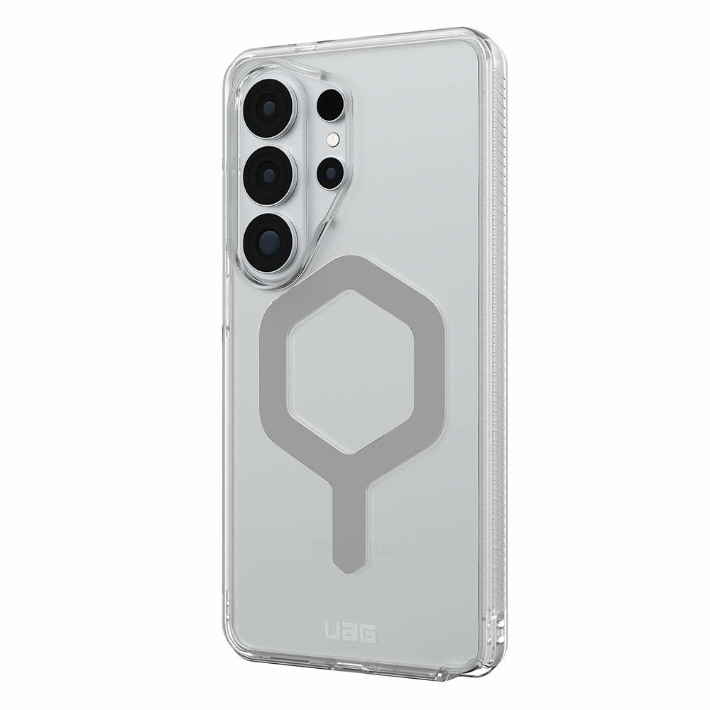 UAG Plyo MagSafe Ice/Silver Galaxy S26 Ultra – vedere oblică dreapta