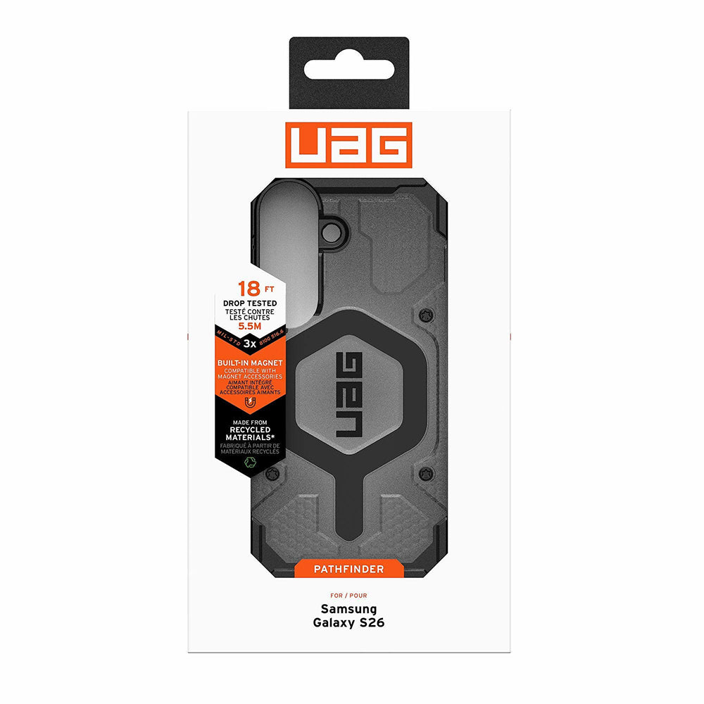 Ambalaj UAG Pathfinder Clear pentru Samsung Galaxy S26 – testare 18 ft și MagSafe