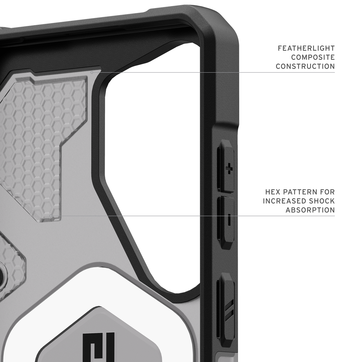 UAG Pathfinder Clear Galaxy S26 Ultra – construcție ușoară și model hexagonal interior
