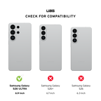 Diagramă UAG: compatibil numai cu Galaxy S26 Ultra, nu cu S26+ sau S26