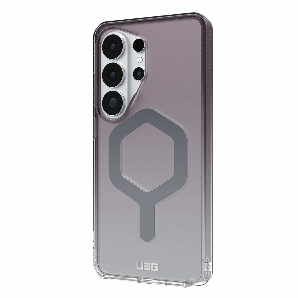 UAG Plyo MagSafe Black/Clear Ombré Galaxy S26 Ultra – vedere oblică dreapta