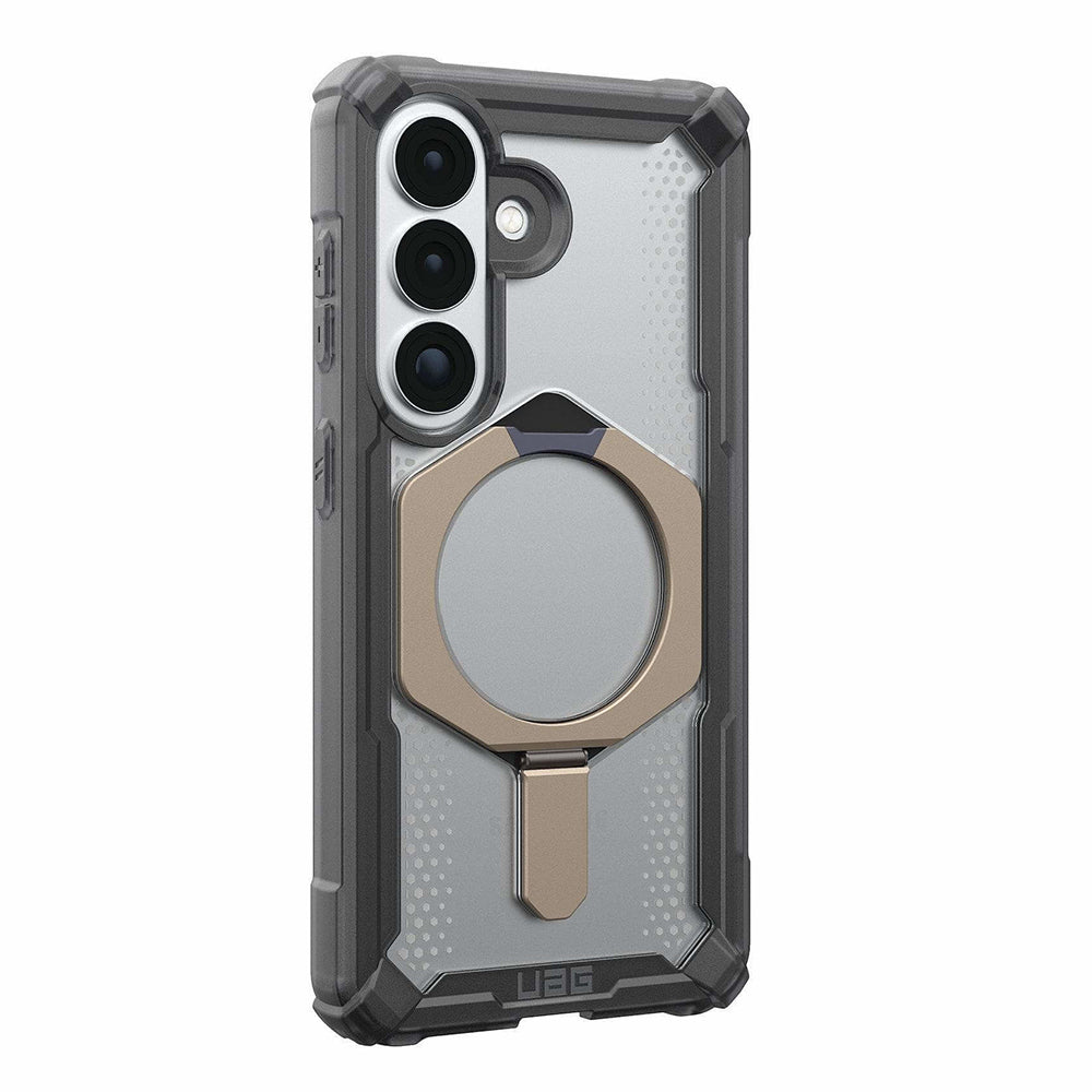 UAG Plasma XTE Ash/Titanium Galaxy S26 – vedere oblică dinspre stânga