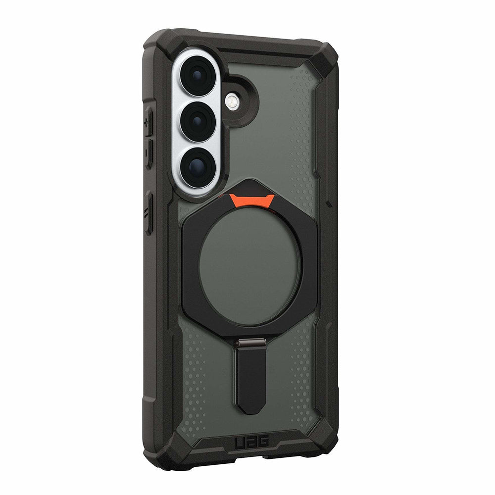 UAG Plasma XTE Black/Orange Galaxy S26 – vedere oblică dinspre stânga