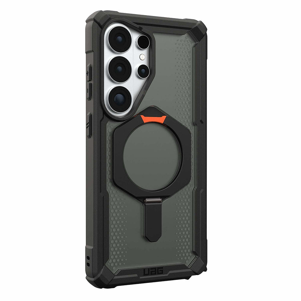 UAG Plasma XTE Black/Orange Galaxy S26 Ultra – vedere oblică dinspre stânga