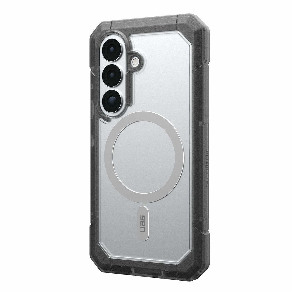 UAG Trooper Clear/Ash Galaxy S26 – vedere oblică dinspre dreapta