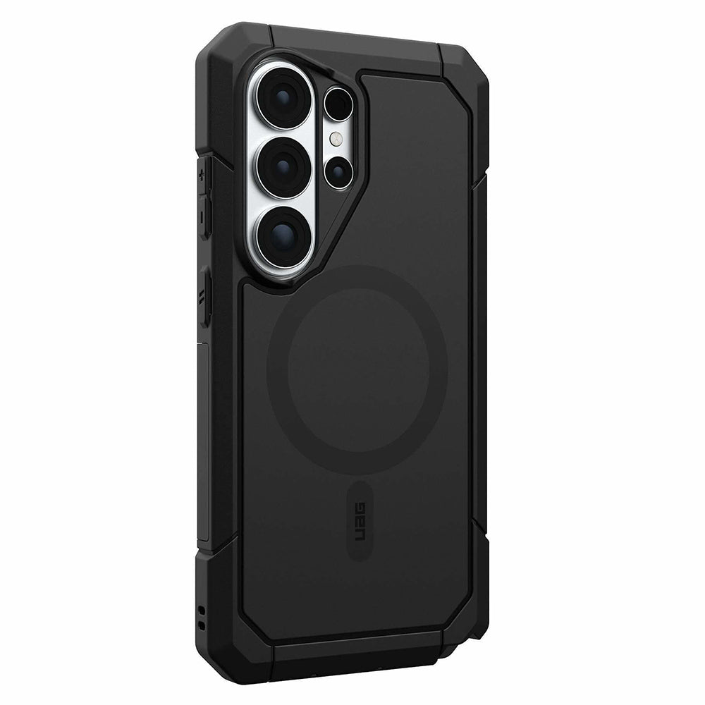 UAG Trooper Black Galaxy S26 Ultra – vedere oblică dinspre butoane