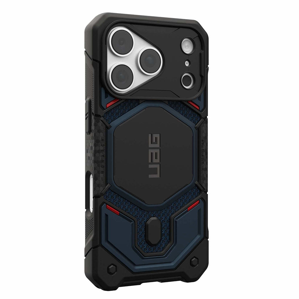 Husă UAG Monarch Pro MagSafe pentru iPhone 18 Pro Max / 17 Pro Max – albastru Mallard Kevlar – imagine 4 din 7
