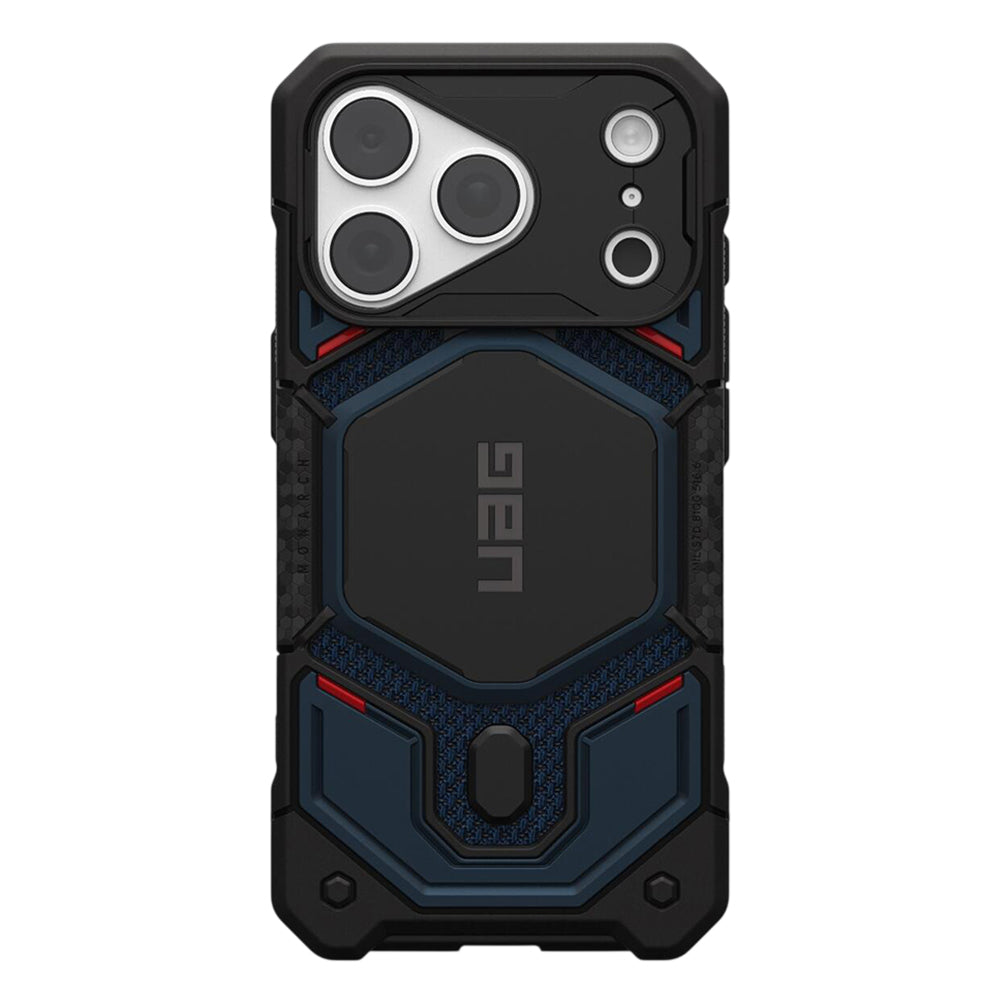 Husă UAG Monarch Pro MagSafe pentru iPhone 18 Pro Max / 17 Pro Max – albastru Mallard Kevlar – imagine 1 din 7