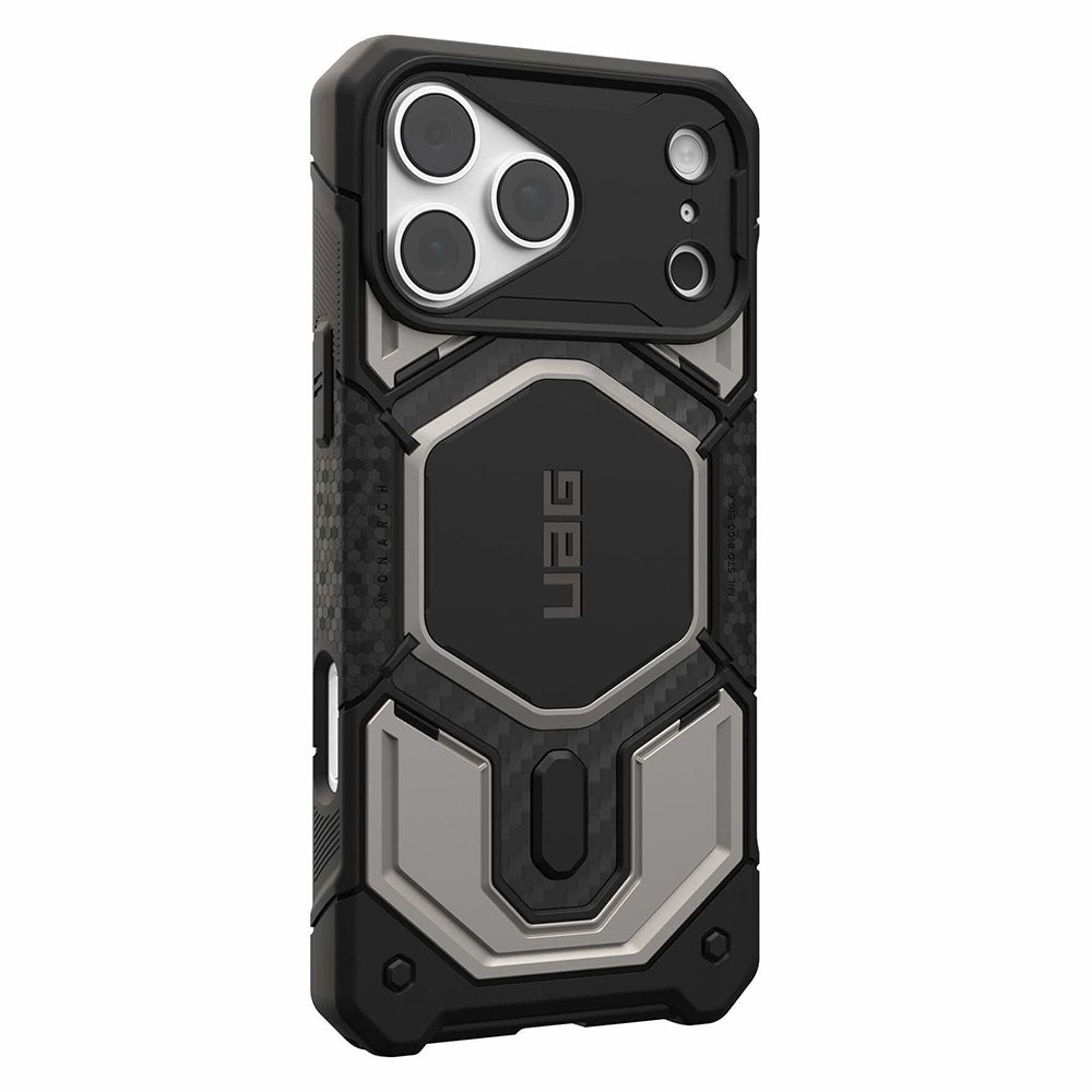 Husă UAG Monarch Pro MagSafe pentru iPhone 18 Pro Max / 17 Pro Max – Titanium – imagine 4 din 7