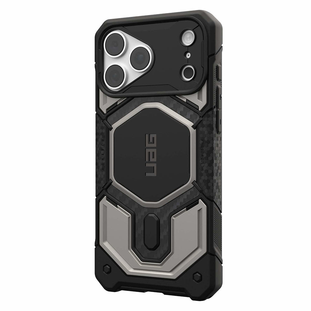 Husă UAG Monarch Pro MagSafe pentru iPhone 18 Pro Max / 17 Pro Max – Titanium – imagine 3 din 7