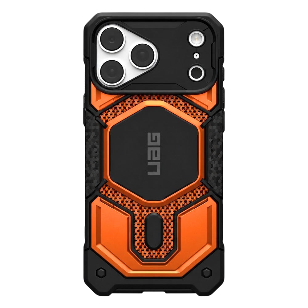 Husă UAG Monarch Pro MagSafe pentru iPhone 18 Pro Max / 17 Pro Max – portocaliu Kevlar – imagine 1 din 7