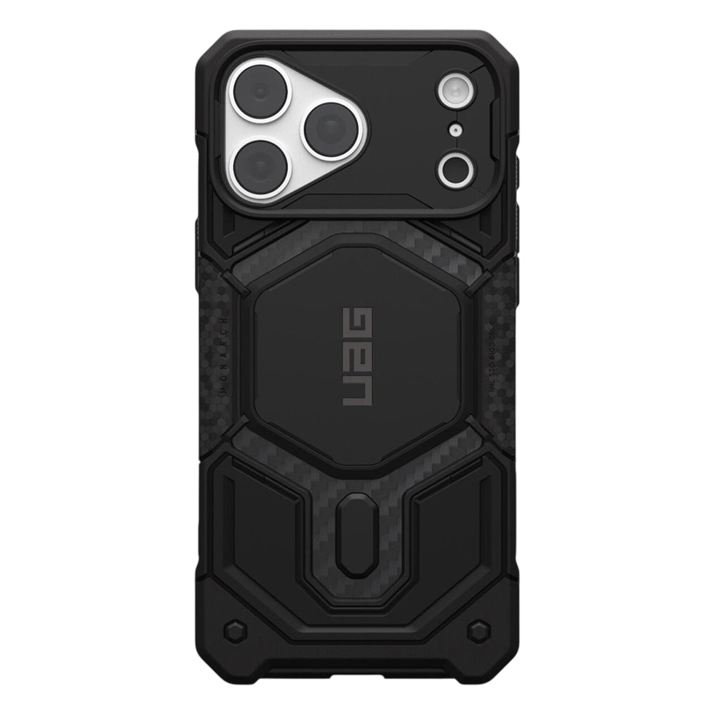 Husă UAG Monarch Pro MagSafe pentru iPhone 18 Pro / 17 Pro – Carbon Fiber – imagine 1 din 7