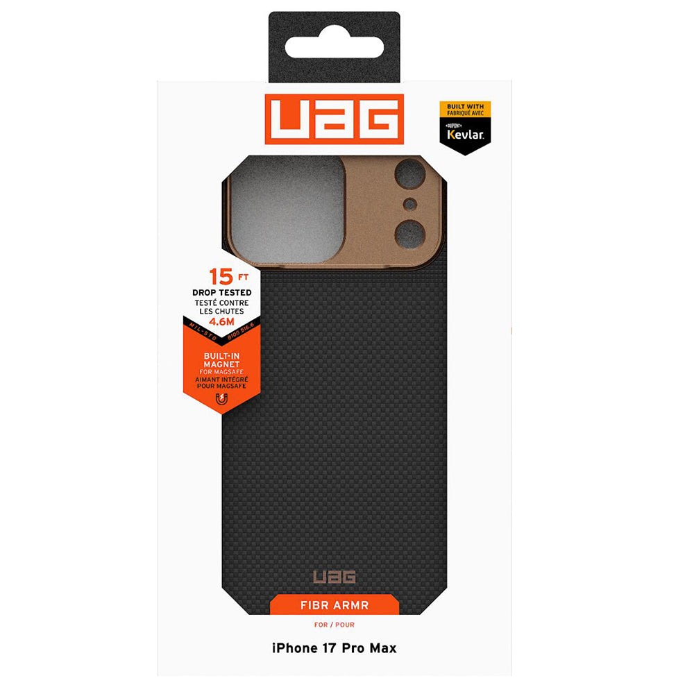 Husă UAG Fibr Armr Graphite / Bronze – iPhone 17 Pro Max, imagine 7 din 7